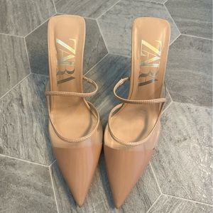 ZARA Pointed Mule Heels